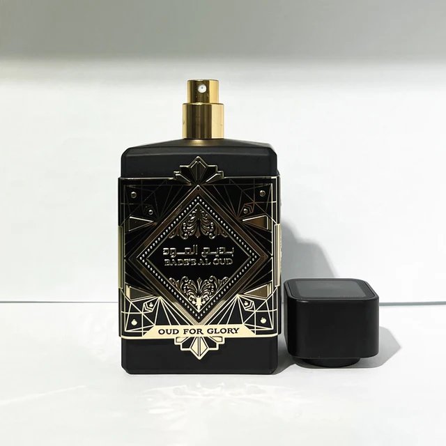 High Quality Pure Black Luxury 100ml Original Arabian Dubai Perfume Men's Long Lasting Perfume Gift Box Packaging Wholesale