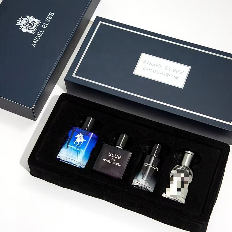 Factory direct wholesale perfume set fresh and lasting men's perfume gift box set four-piece long-lasting perfume