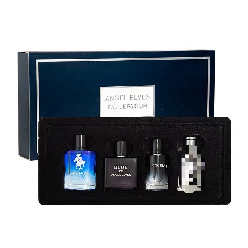 Factory direct wholesale perfume set fresh and lasting men's perfume gift box set four-piece long-lasting perfume