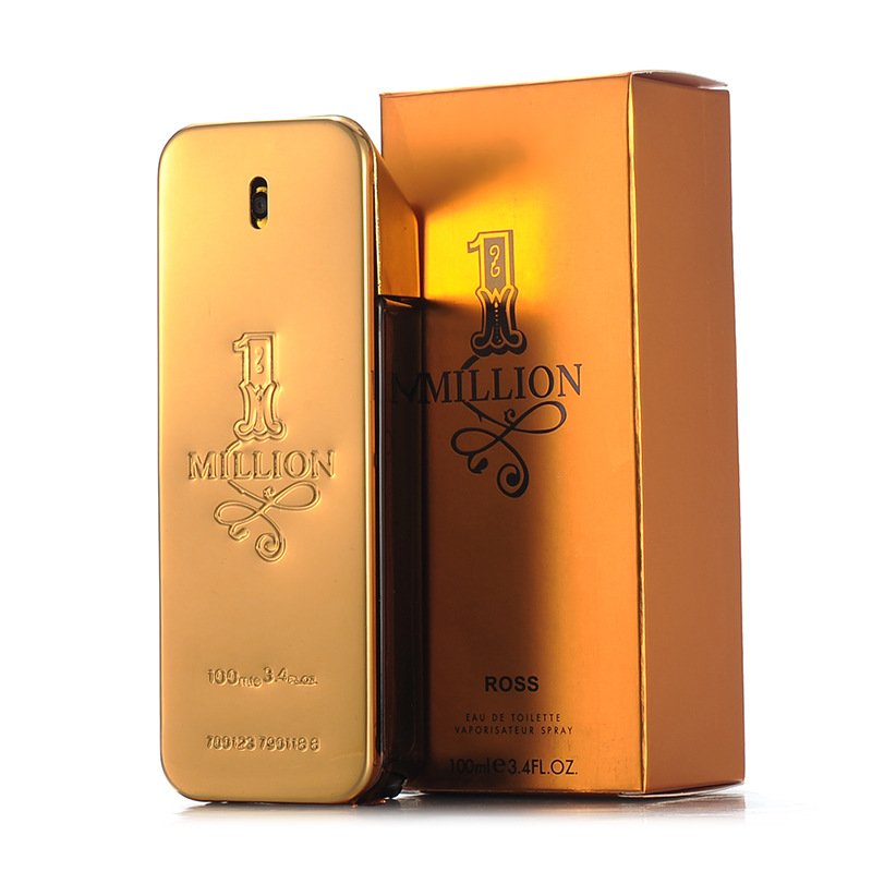 100ml Millions of Gold Men's Perfume Long-Lasting Fragrance Woody Scent Millionaire Male Parfum for Daily Use Wholesale