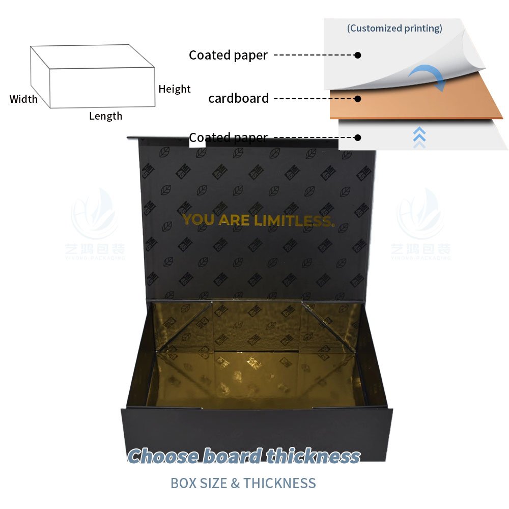 Brand Designer Supplier Recyclable Printed Paperboard Folding Magnetic Custom Boxes With Logo Packaging Gift Box For Men