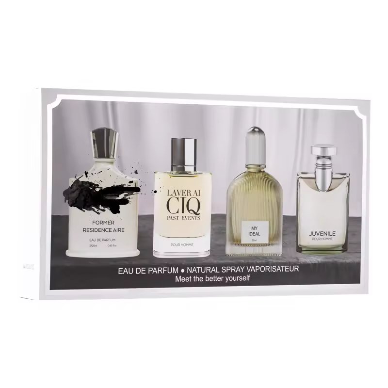 Wholesale High Quality Men's Long-lasting Light Fragrance Cologne Gift 4X25ml Set Box Original Men Perfume Body Mist