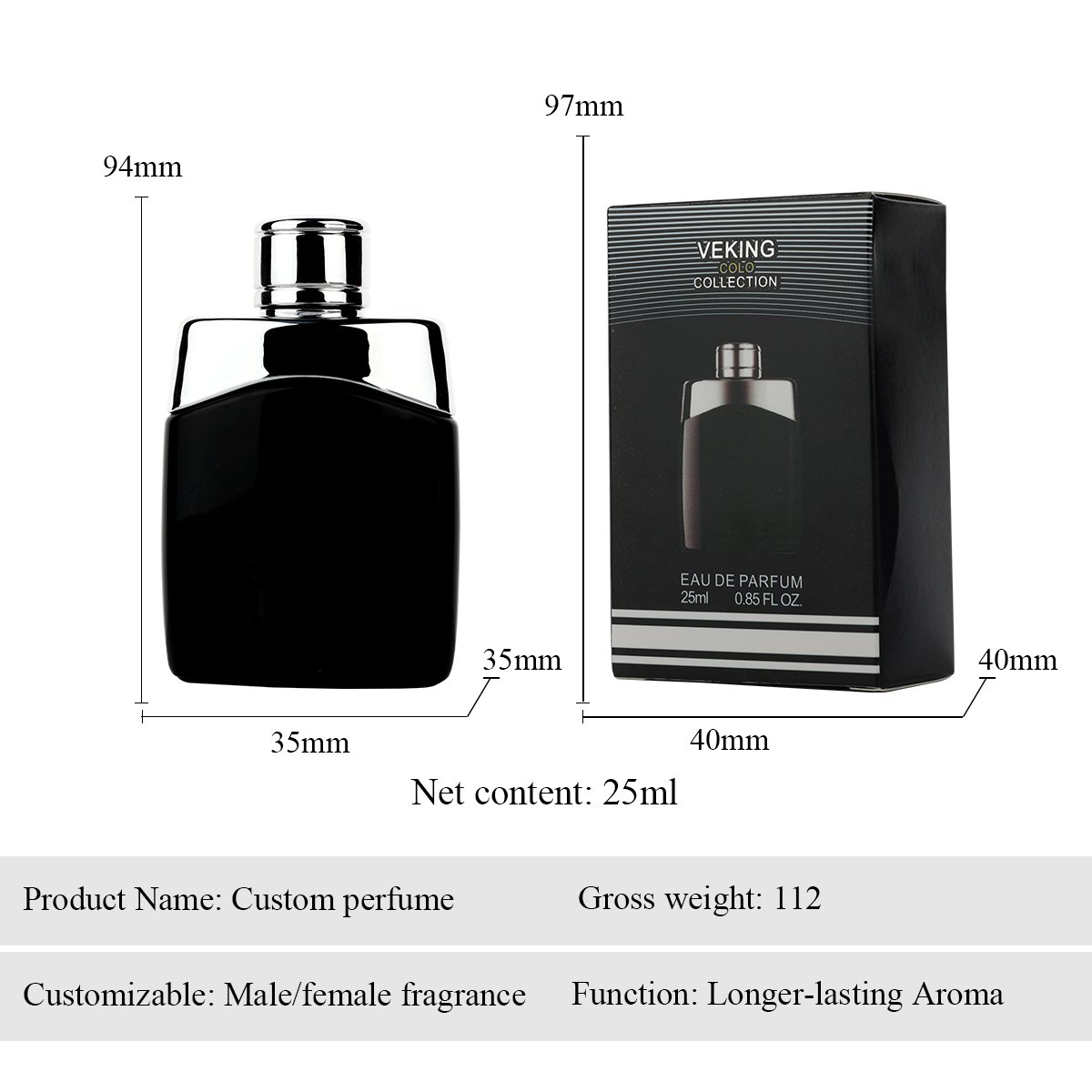 Hot sale Men Perfume 25ML Travel Woody Unisex Perfume Long Lasting Cologne Men's Perfume Spray