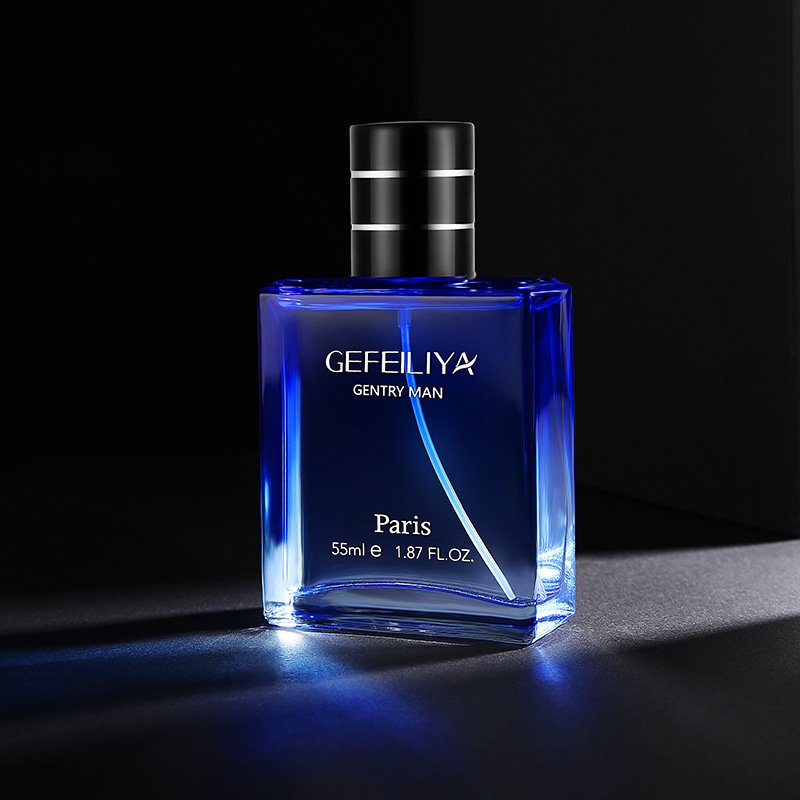 Gentleman Men's Blue Wild Perfume 55ml Spray Light Fragrance Lasting Daily Use Customizable Ladies Cross-Border Explosive