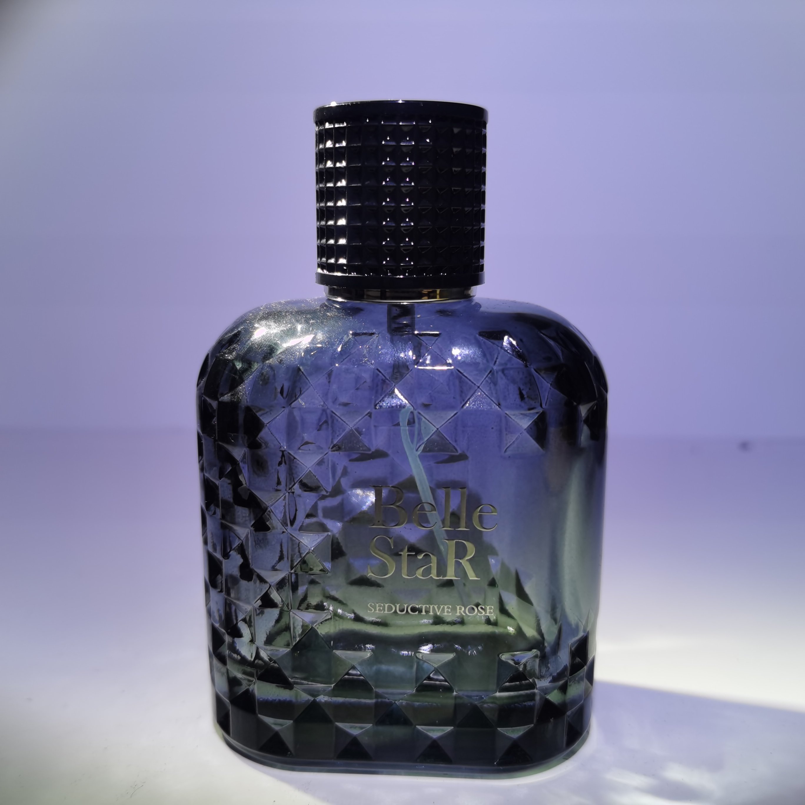 Free sample mysterious black sexy men's perfume flat round luxury glass spray bottle with black cap