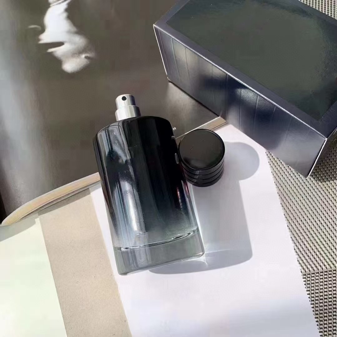 Hot 100ml Men's Perfume with Lemon Fragrance High Quality Pure and Wooden Scent Lasting Glass Bottle