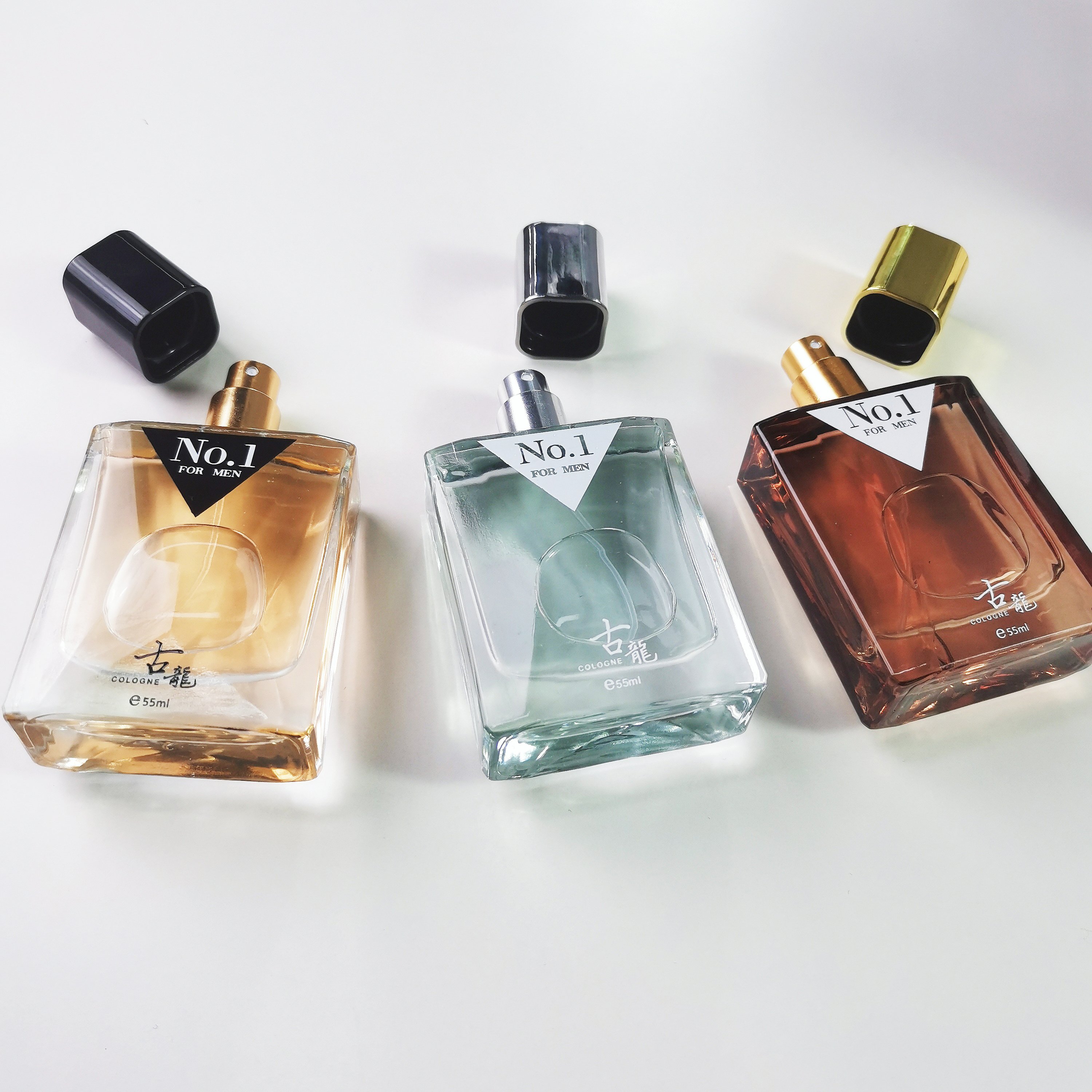 Hot sale wholesale long lasting light fragrance fresh natural scent 55ml charm men's cologne perfume