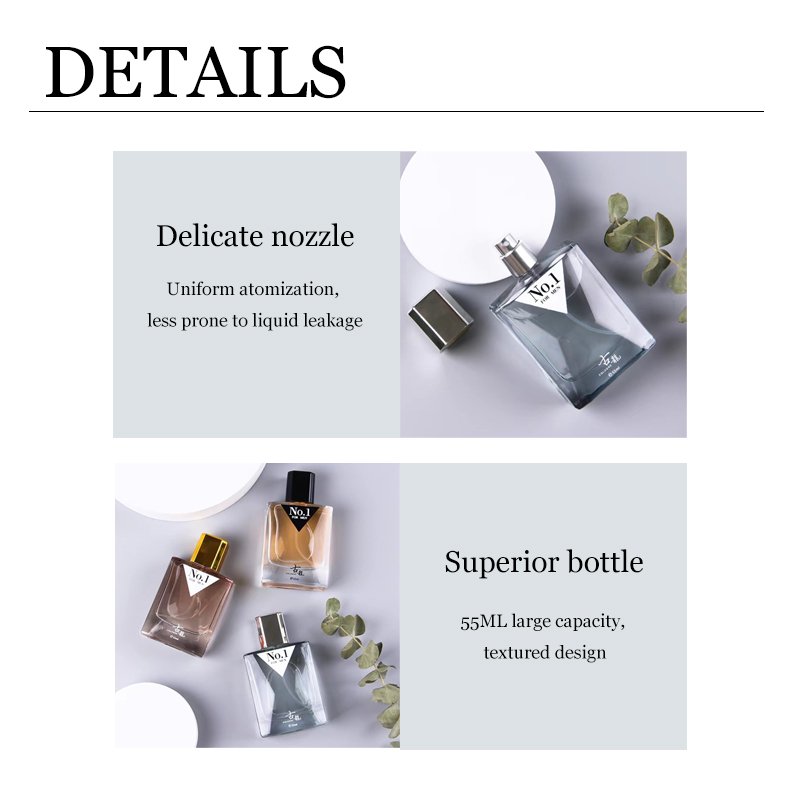 Hot sale wholesale long lasting light fragrance fresh natural scent 55ml charm men's cologne perfume