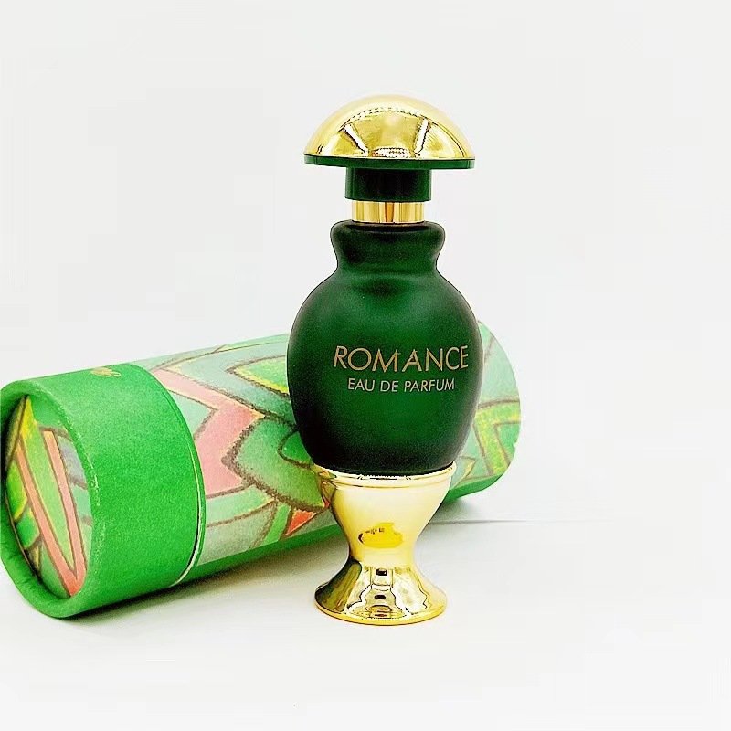 High quality Arabian Dubai African exquisite green small round bottle men's and women's perfume 45 ml long-lasting fragrance