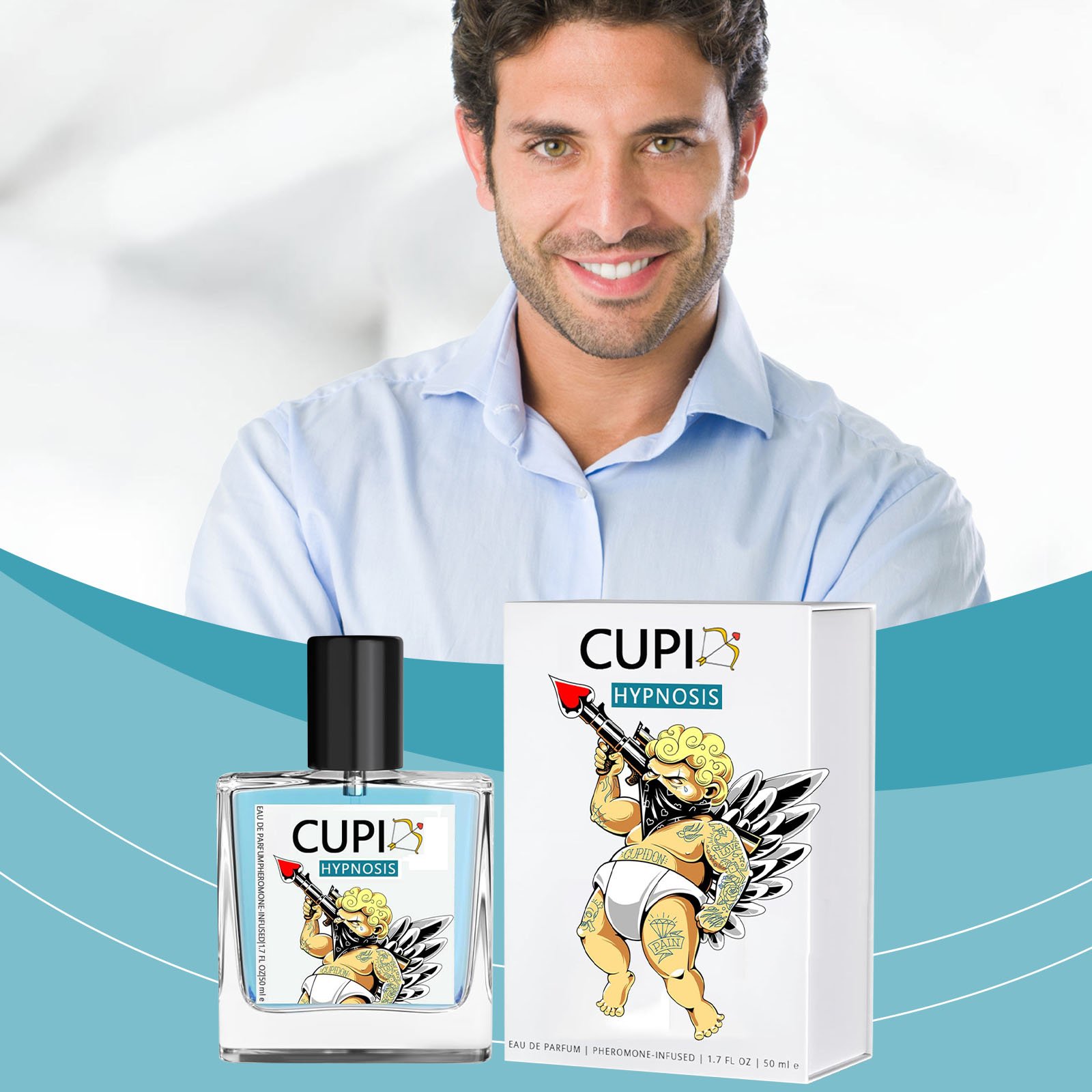 Customization Cupid Hypnosis 50ml Men Fragrance Perfume Confidence in Every Spray Enhances Confidence Perfume