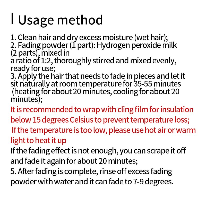 VANGIN Men's Grooming Products Hair Products whitening agent hair bleach powder professional hair bleaching powder