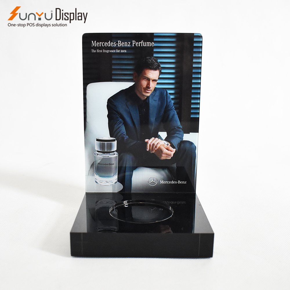 Custom Acrylic Men's Perfume Display Stand Detachable Advertising Racks