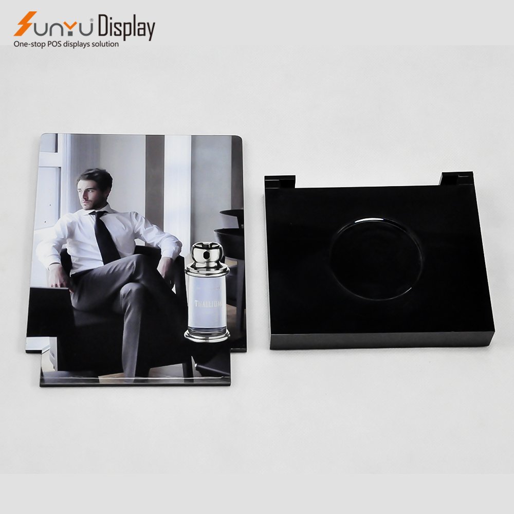 Custom Acrylic Men's Perfume Display Stand Detachable Advertising Racks