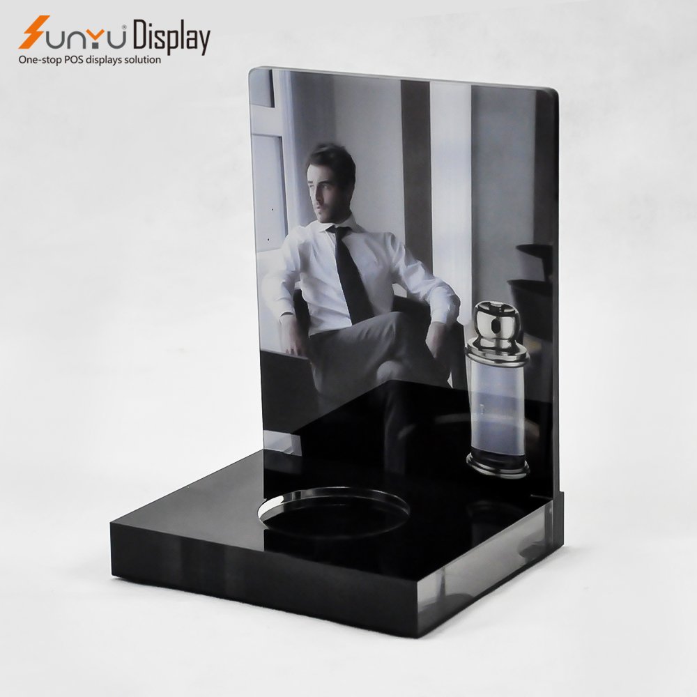 Custom Acrylic Men's Perfume Display Stand Detachable Advertising Racks