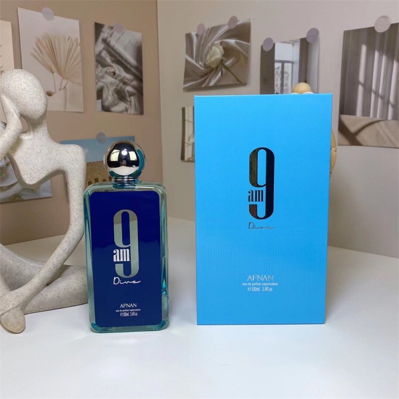 AFnan 9 Pm Eau de Parfum For Men 100 ml Eau Toilette Spray Long Lasting Fragrance Valentine's Day Gift