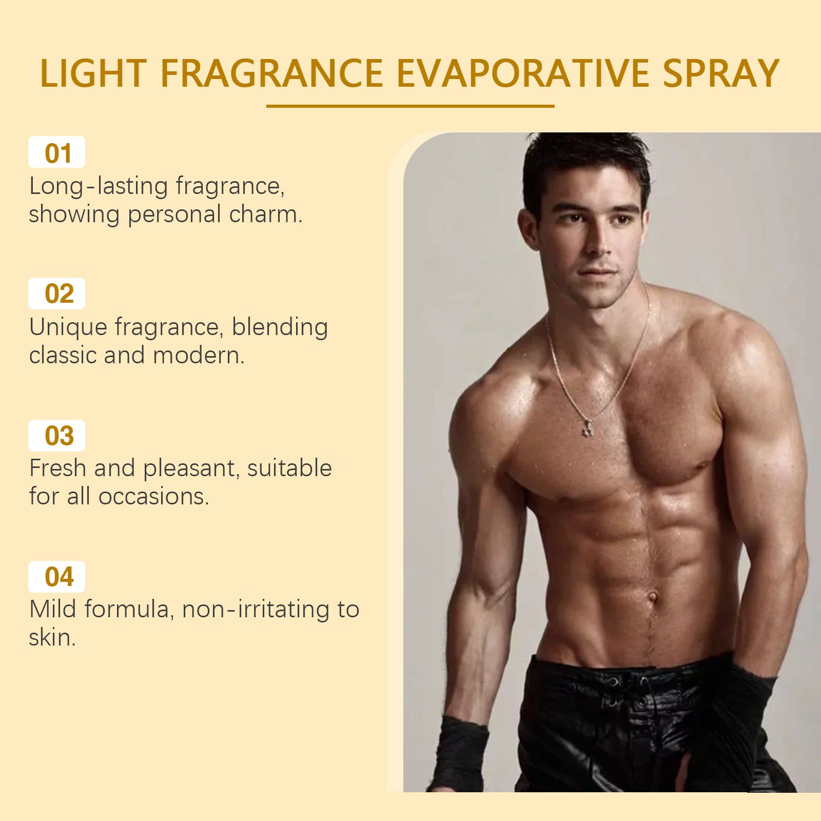 Men's fragrance lasting light fragrance elegant fresh temptation charm water cologne