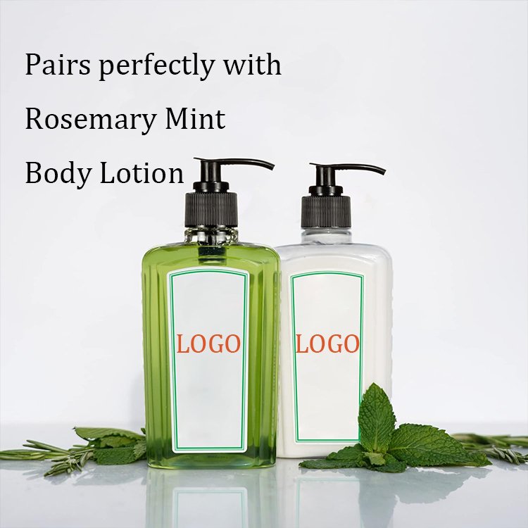 Wholesale shower gel Private brand Rosemary Mint Moisturizing men's body wash