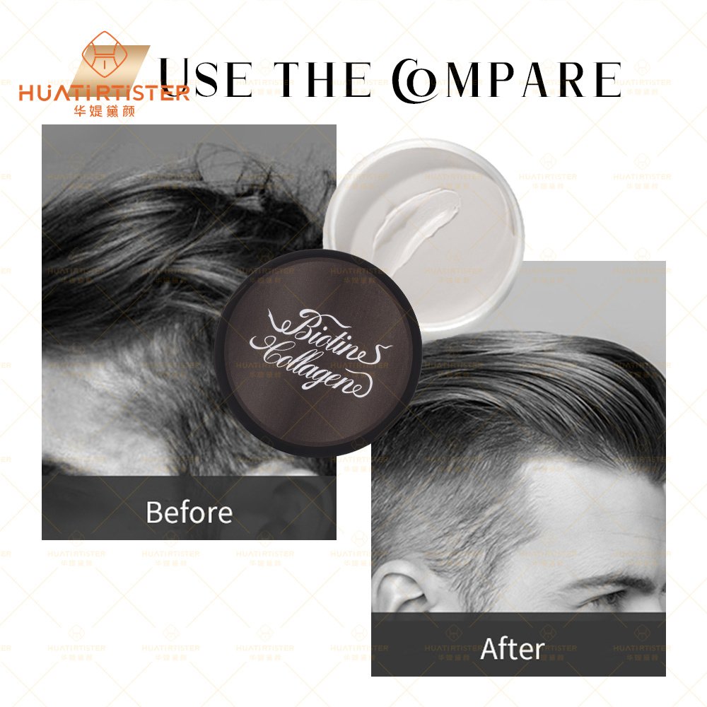 Huati Sifuli BIOTINES OEM Water-based Wax Pomade Strong Hold Hair Styling Mens Hair Matte Clay
