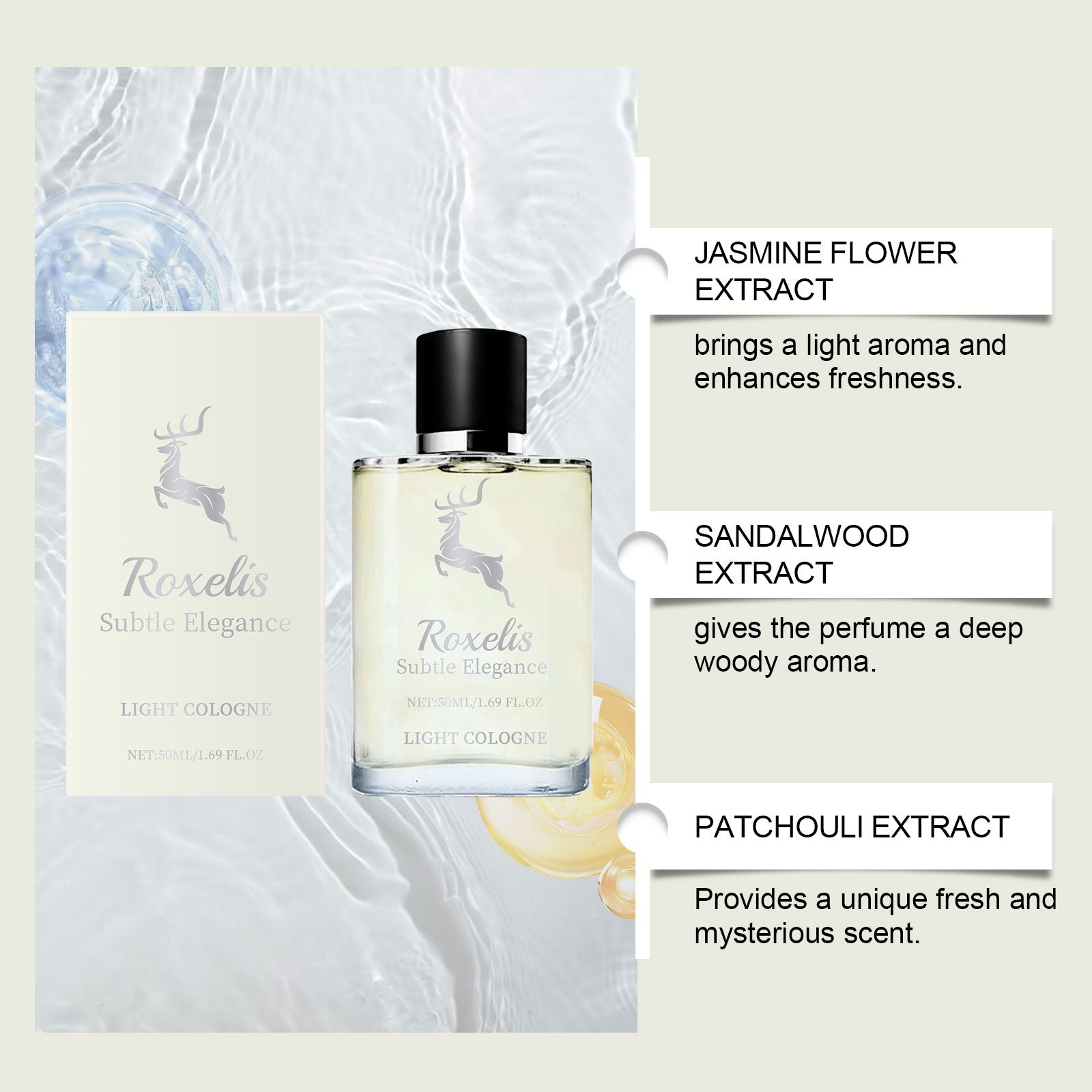 Luxury 50ml body perfume for men best high quality unique brand perfume with cologne scent