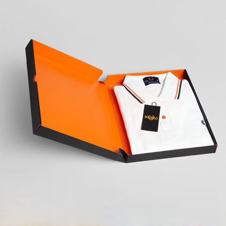 Custom Designs Matte Black White Luxury Retail Garment Clothing Package Gift Packaging Paper Boxes With Logo For Clothes T Shirt