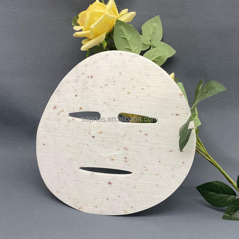 Dry Face Mask Sheet Rose Petal Hyaluronic Acid Powder Nonwoven Mask Sheet Repairing Skin Care Freeze-dried Mask Unisex OEM/ODM