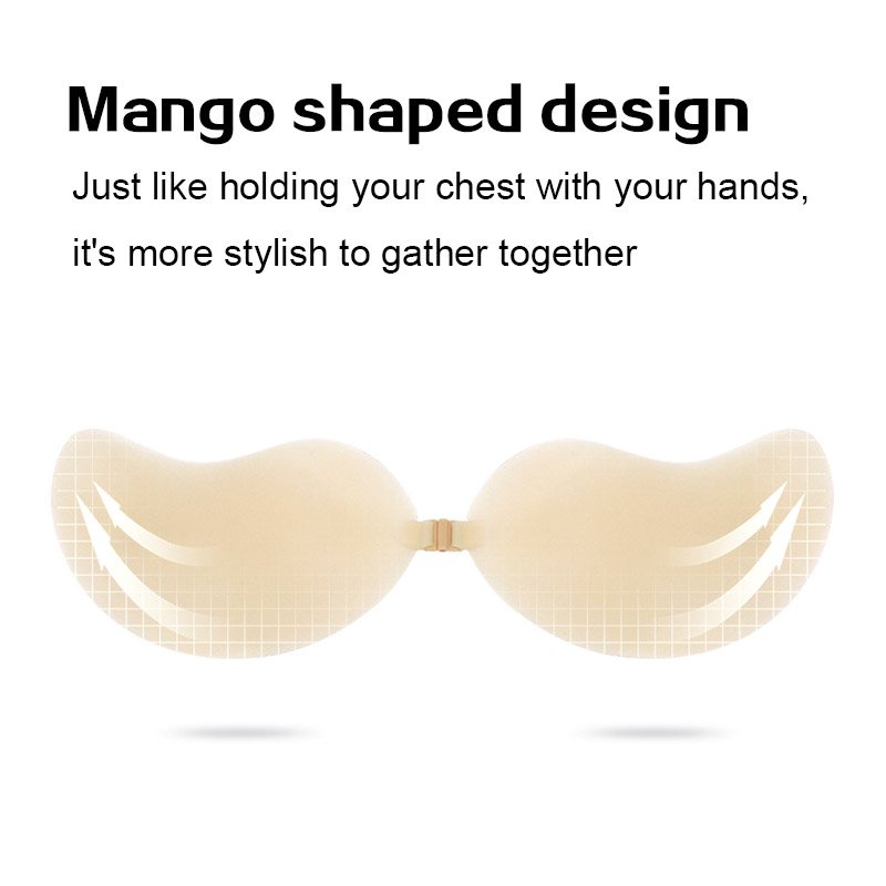 One Piece Silicone Breast Forms Strapless Invisible Self Adhesive 100% Biogel Silicone Bra Cup