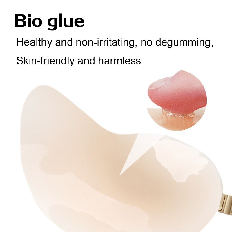 One Piece Silicone Breast Forms Strapless Invisible Self Adhesive 100% Biogel Silicone Bra Cup