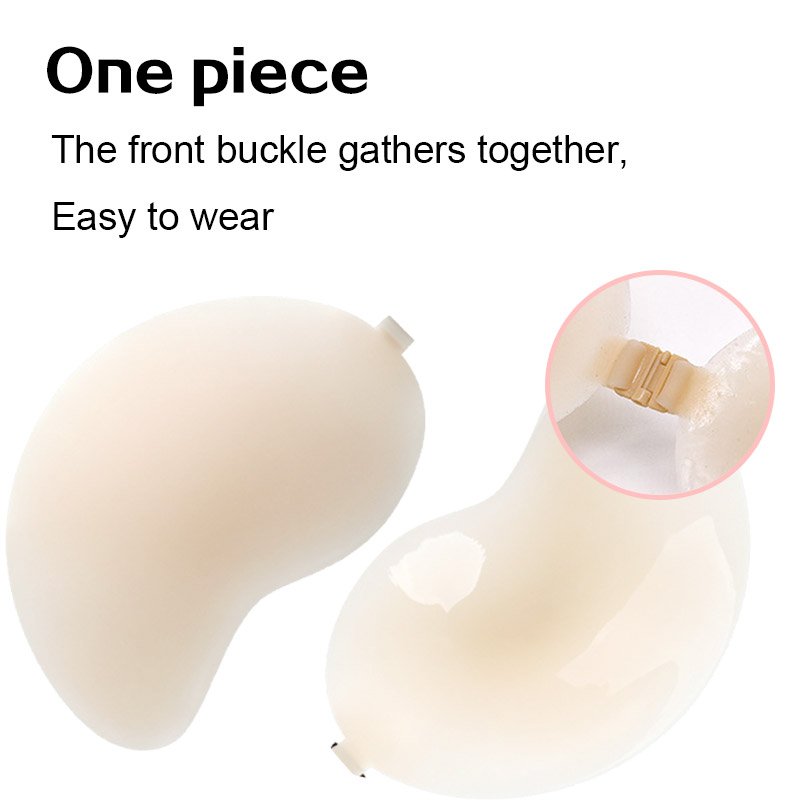One Piece Silicone Breast Forms Strapless Invisible Self Adhesive 100% Biogel Silicone Bra Cup
