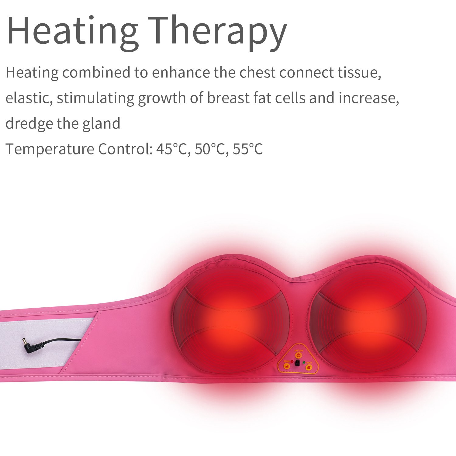 Heated Bra Massage Breast Form Breast Massager Electric Breast Enhancer