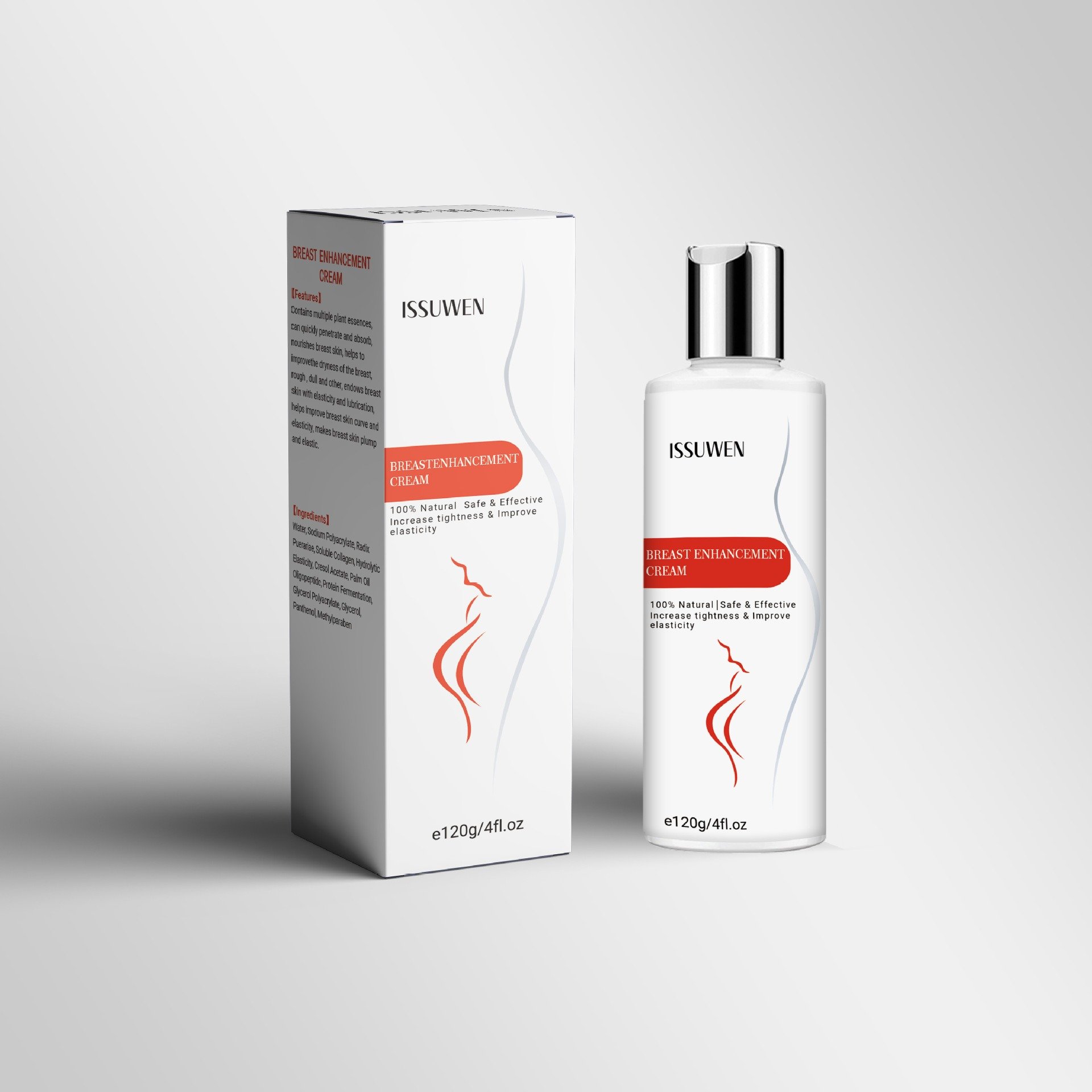 Hot Sale Fashionable Skin Firming Breast Massage Cream Form 120ML Glycerin Lift Breast Enhancement Cream For Body Care