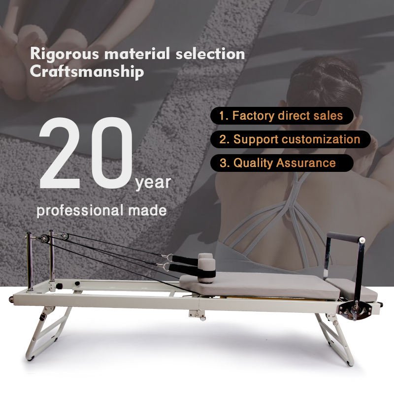 Pilates reformer yoga exercise machine metal frame folding reformer Pilates core bed for yoga exercise