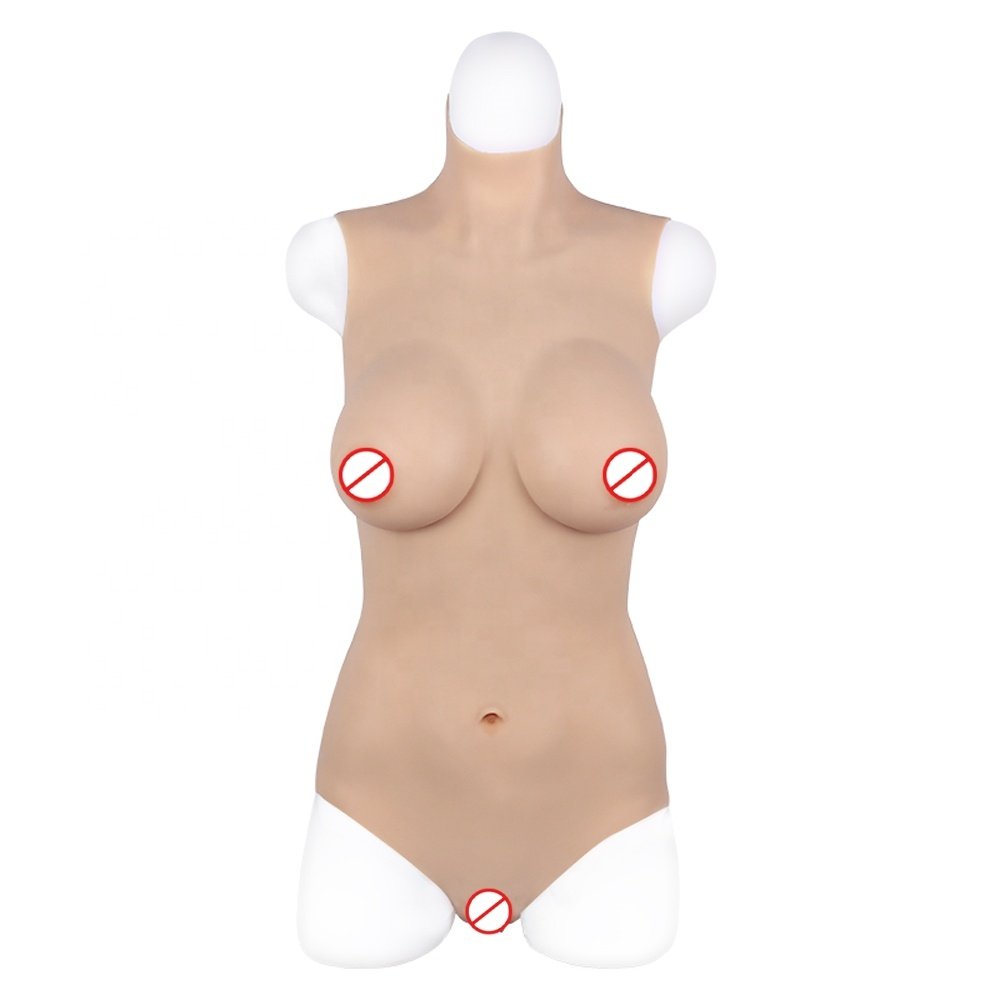 Silicone Bodysuit Breast Forms With False Vagina For Crossdressers Transgenders Silicone Body Suit