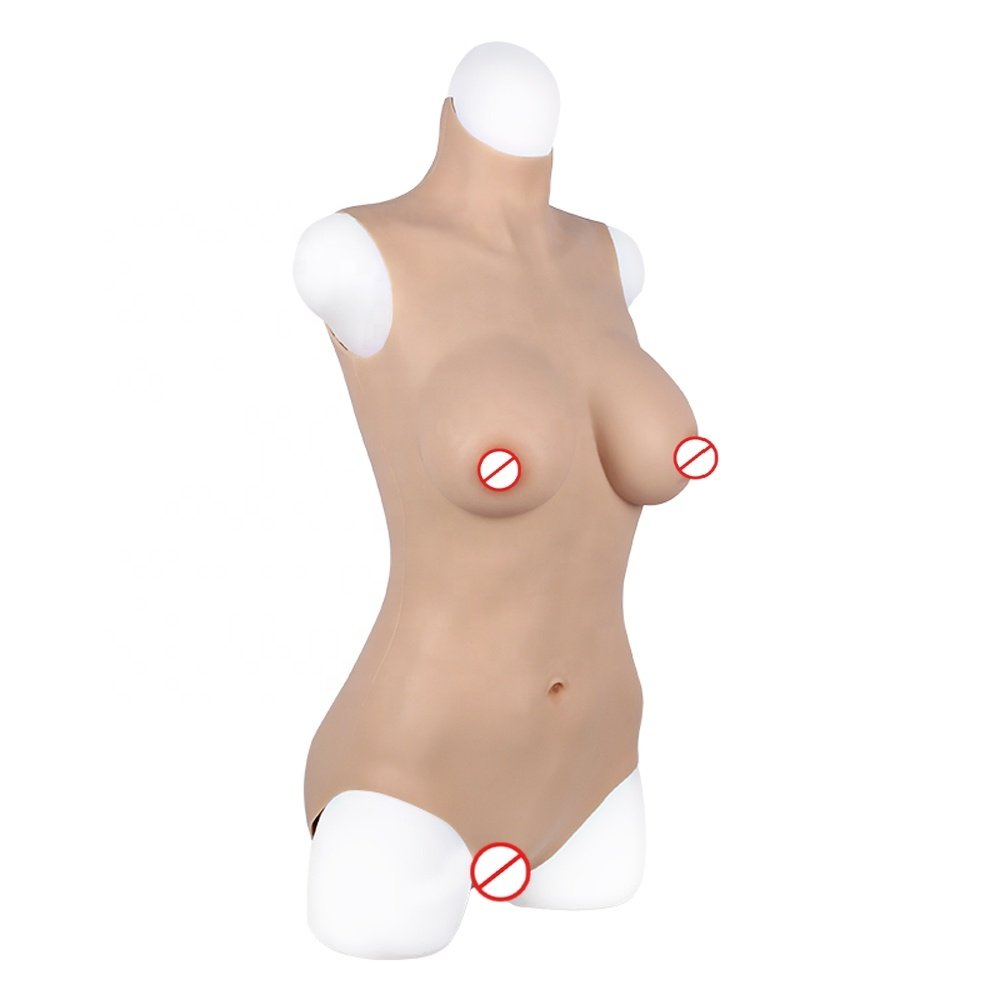 Silicone Bodysuit Breast Forms With False Vagina For Crossdressers Transgenders Silicone Body Suit