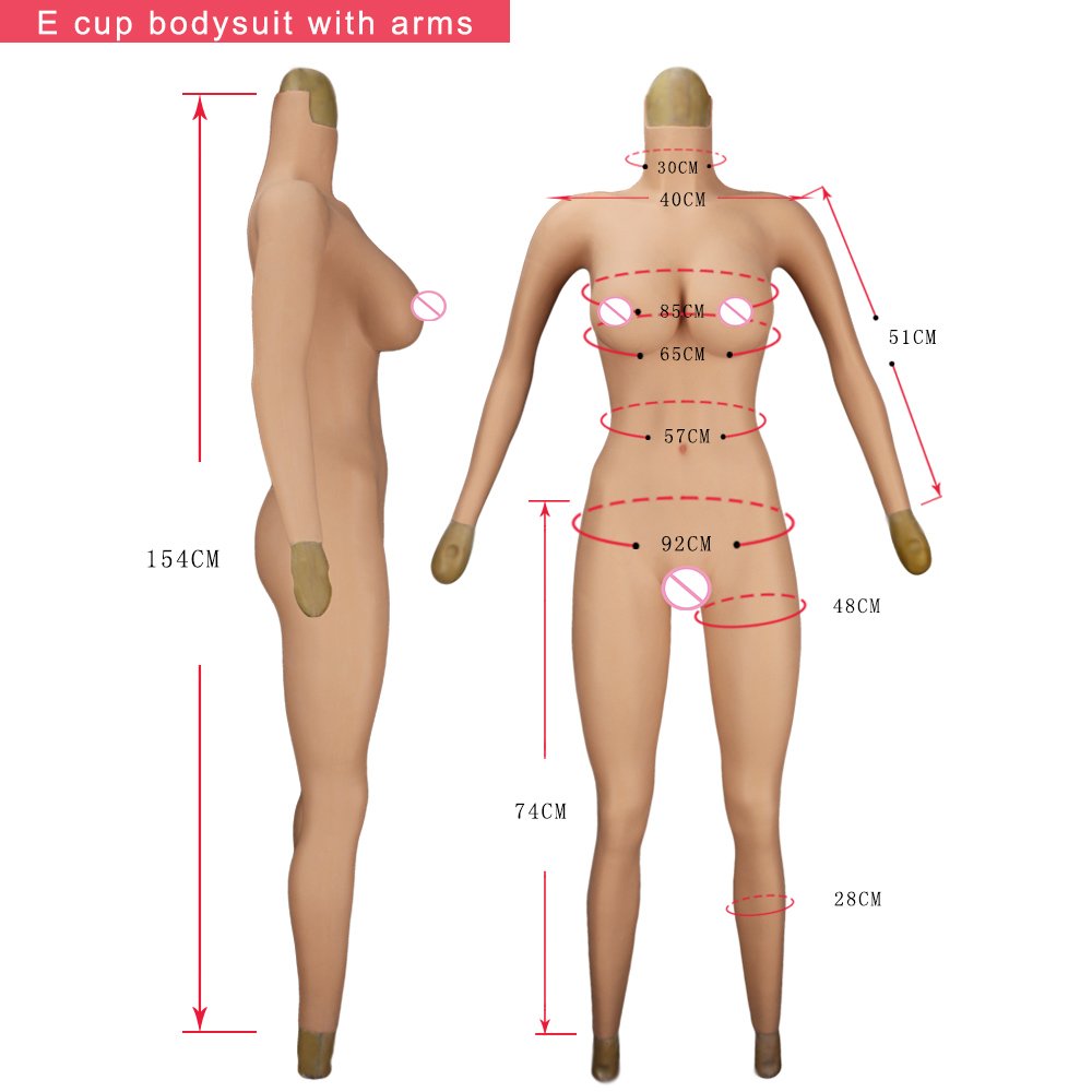 Cotton&Silicone Drag Queen False Boobs For Transvestite Shemale Transgender TD/TG Bodysuits With Breast Forms