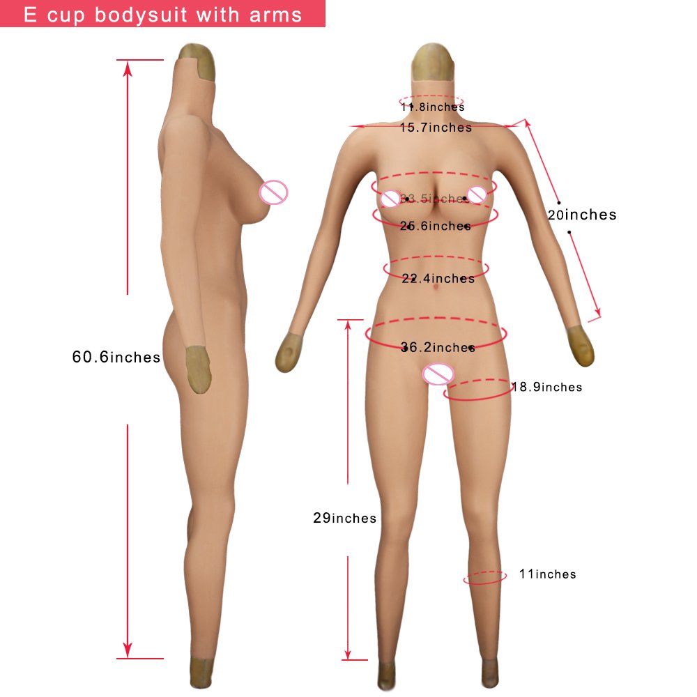 Cotton&Silicone Drag Queen False Boobs For Transvestite Shemale Transgender TD/TG Bodysuits With Breast Forms