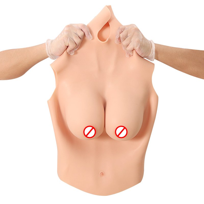 Half body B C D cup Huge Drag Queen Silicone Breast Forms Sexy Fake Big Breasts Silicon Chest Big Tits Boobs False For Cross