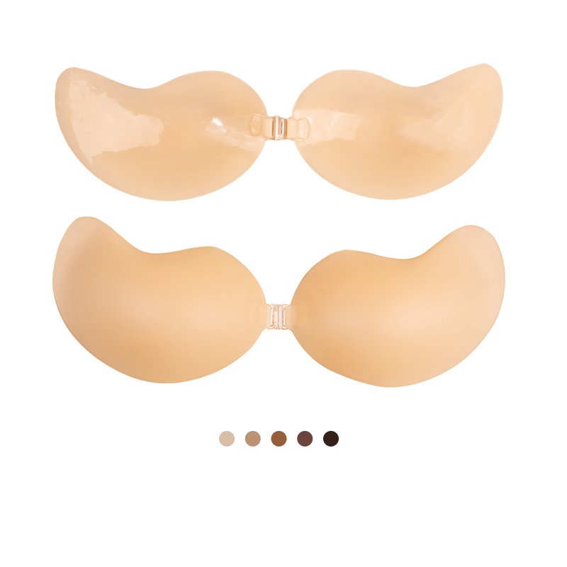 Front Closure Seamless Silicone Breast Forms Mastectomy Bra With Pockets For Artificial Breast Prosthesis Woman Without Steel