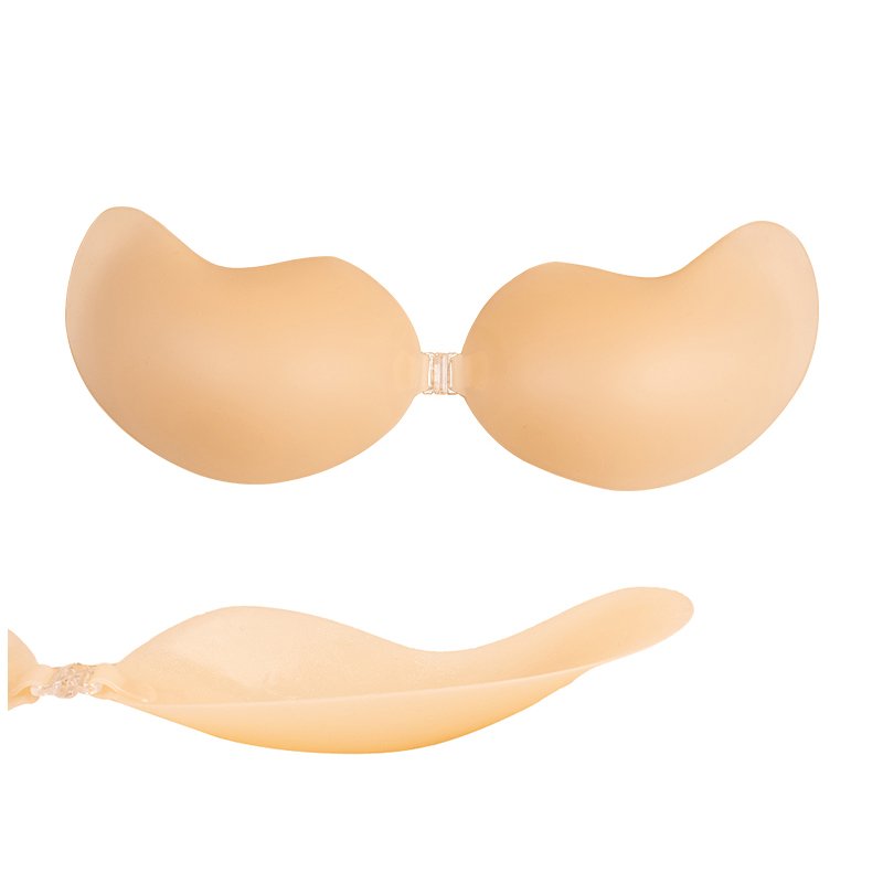 Front Closure Seamless Silicone Breast Forms Mastectomy Bra With Pockets For Artificial Breast Prosthesis Woman Without Steel