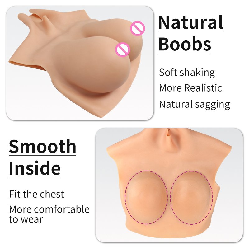Silicone Breast Forms Realistic Fake chest Tits Enhancer Crossdresser Drag Queen Shemale Transgender Crossdressing