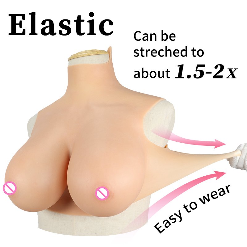 Silicone Breast Forms Realistic Fake chest Tits Enhancer Crossdresser Drag Queen Shemale Transgender Crossdressing