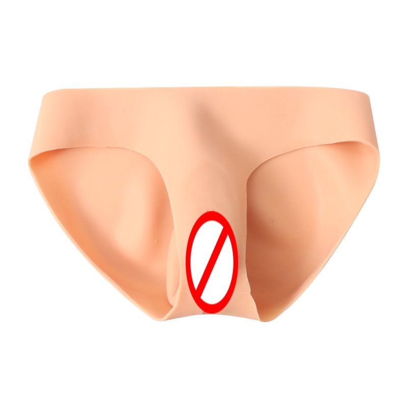 6 Colors Silicone simulate Vagina Silicone Panties Hiding penis Penetrable Realistic Pussy for Crossdresser Transgender Shemale