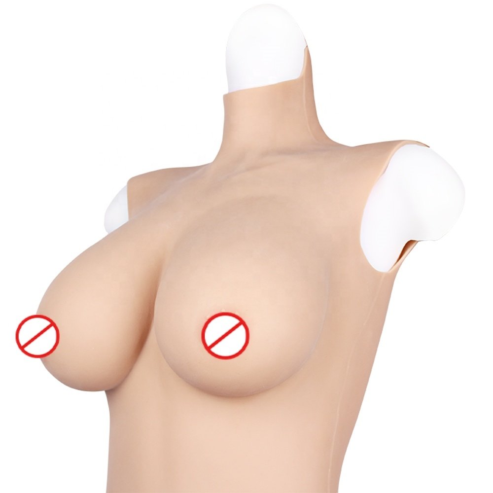 Drag Queen Full Body Skin Female Suit D cup Fake Chest fake vagina underwear female bodysuit silicone crossdress clothing