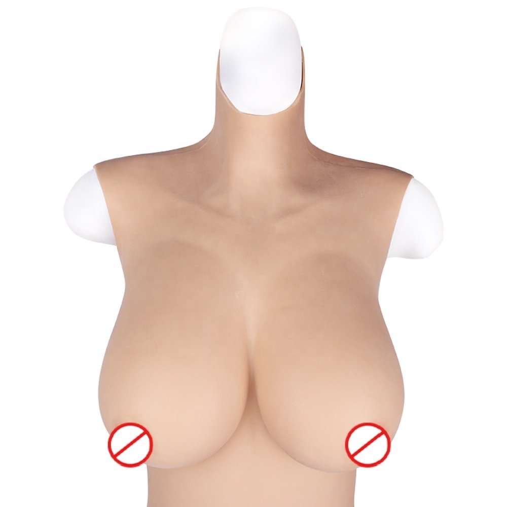 Drag Queen Full Body Skin Female Suit D cup Fake Chest fake vagina underwear female bodysuit silicone crossdress clothing