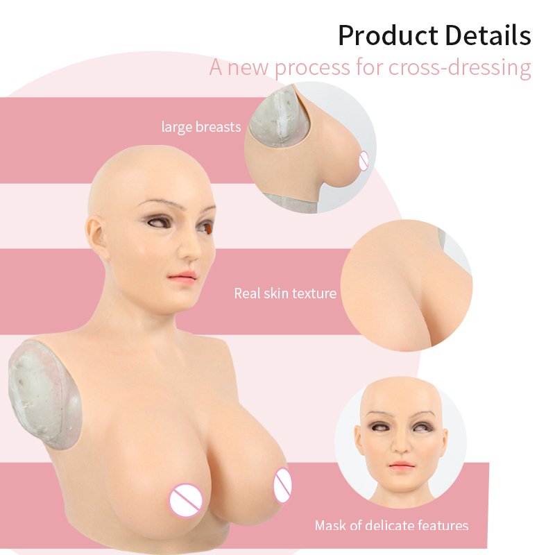 Silicone Breast Forms for Crossdressers Breastplate Crossdresser Silicone Fake boobs Transgender Cosplay Drag Queen