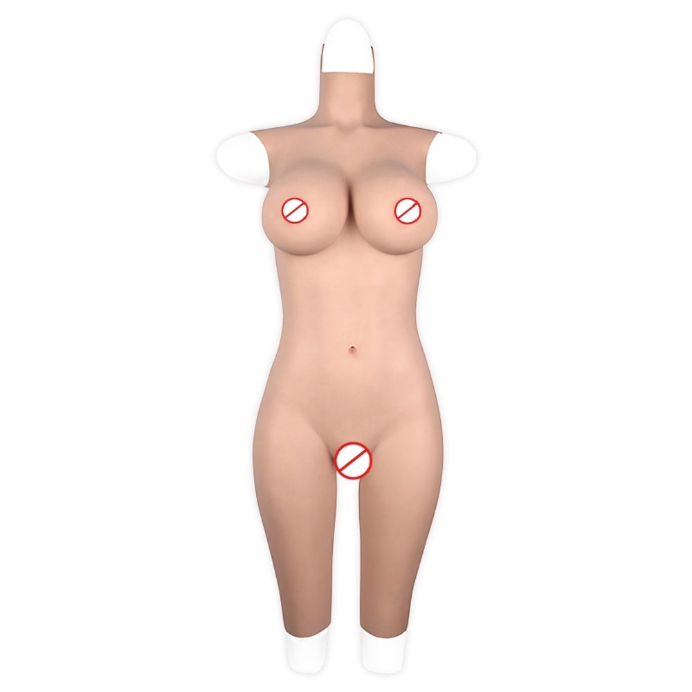 Fake Pussy fake silicone bodysuit false breast forms for drag queen transgender crossdresser men to women