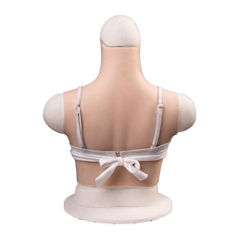 Silicone High Collar B C D E G Cup Boobs Fake Breast Form For Crossdresser Shemale Transgender Drag Queen