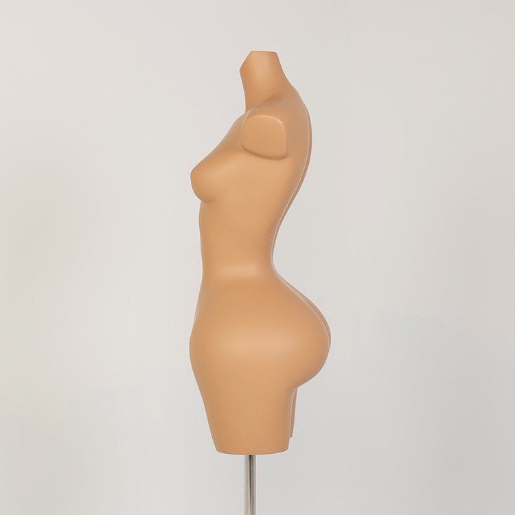 Afellow Fiberglass Female half body Mannequin women dress form big hips bust curvy mannequins female torso gold color