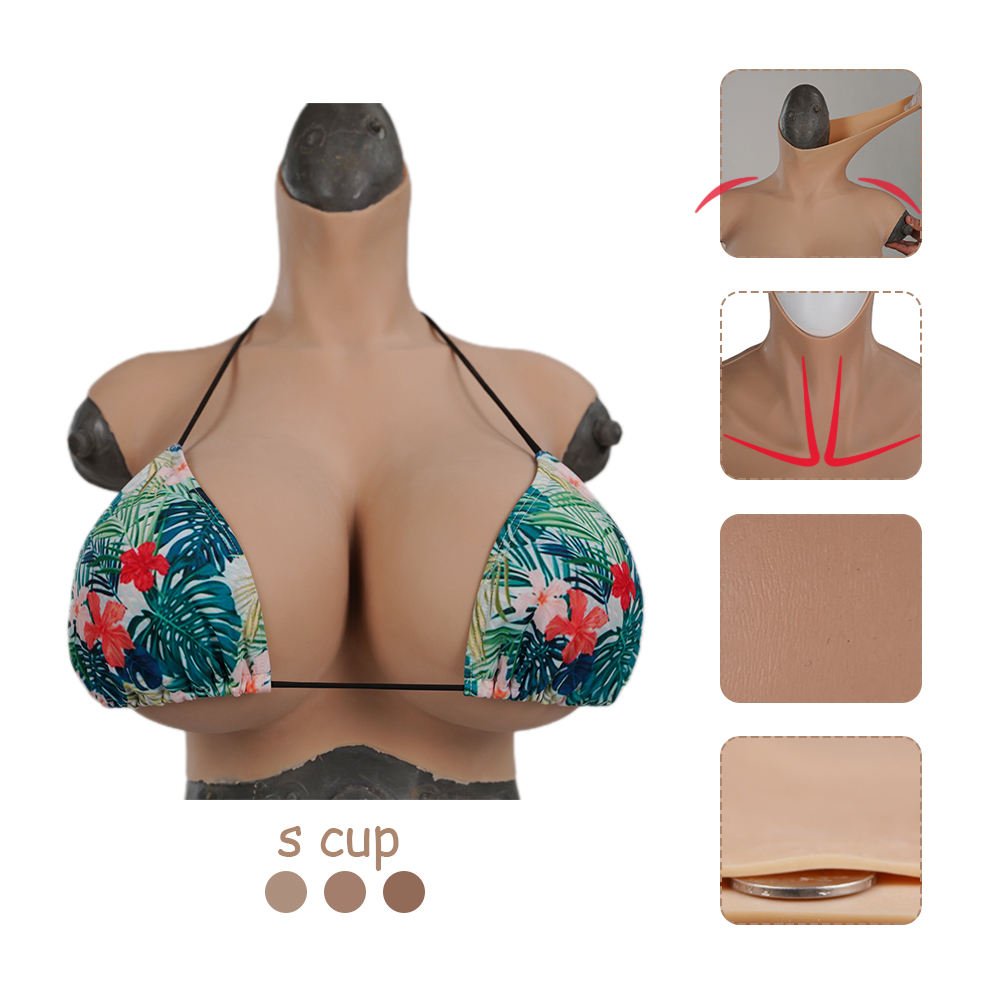 Big S Cup Breast Form False Silicone Boobs Crossdresser For Cosplay Transvestite