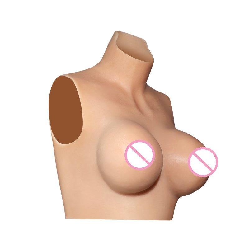Transgender Drag Queen Silicon Breast plate F Cup Jelly Filled Fake Tits Breast Forms Lifelike Fake Boobs for Cross dresser