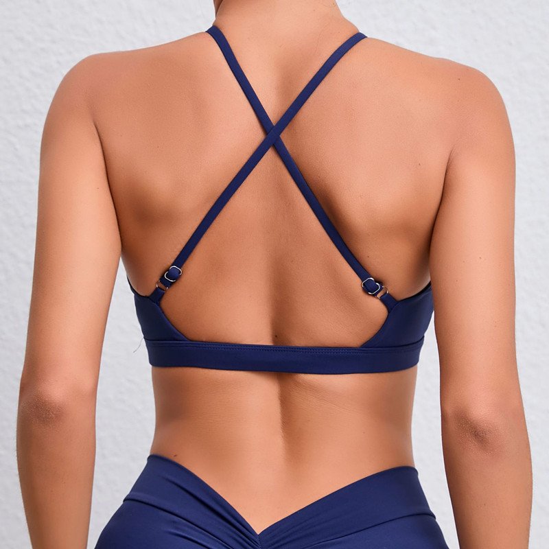 Top Deportivo Fitness Gym Sports Bra Fitness Top Yoga Wear Cross Speed Drying Women's Underwear Womens Clothing